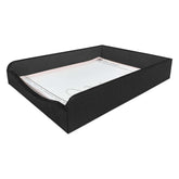 Black Crocodile Embossed Leather Letter Tray